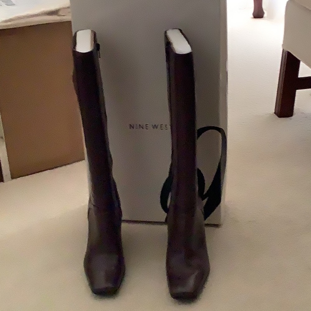 Brown high heel